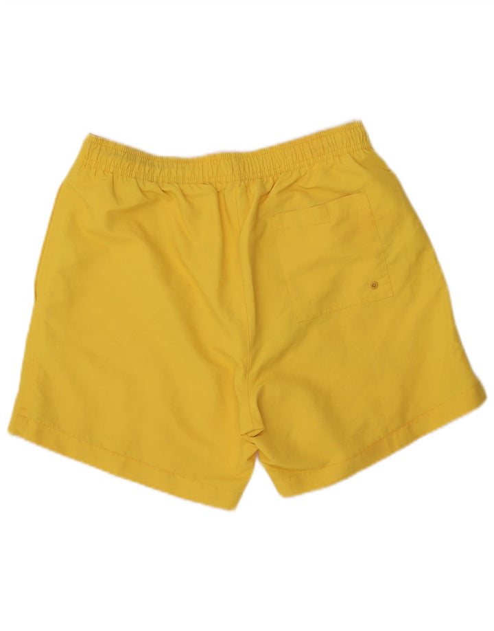 CALVIN KLEIN Mens Graphic Swimming Shorts Medium Yellow Colourblock