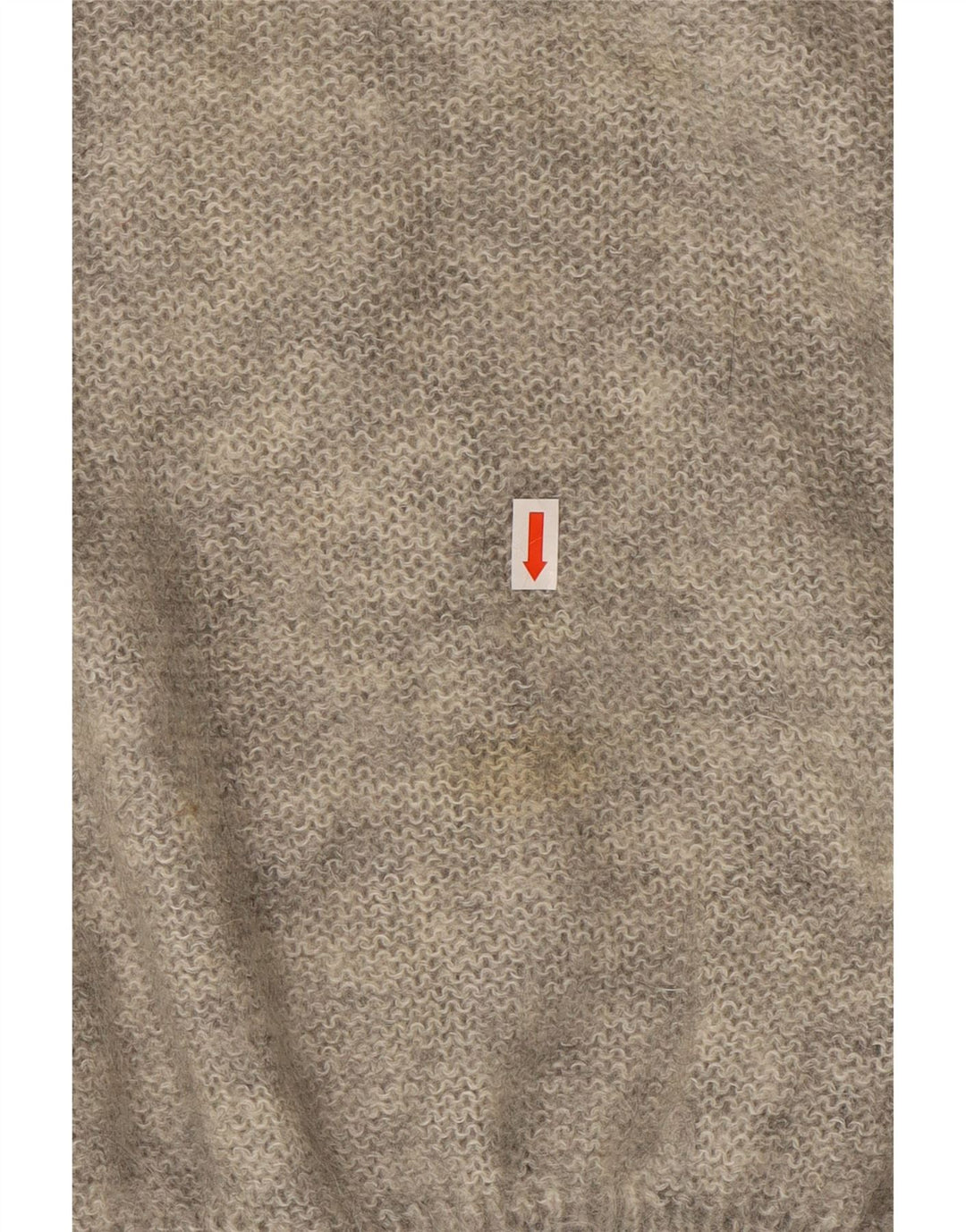 VINTAGE Womens Turtle Neck Jumper Sweater UK 18 XL Grey Floral Mohair