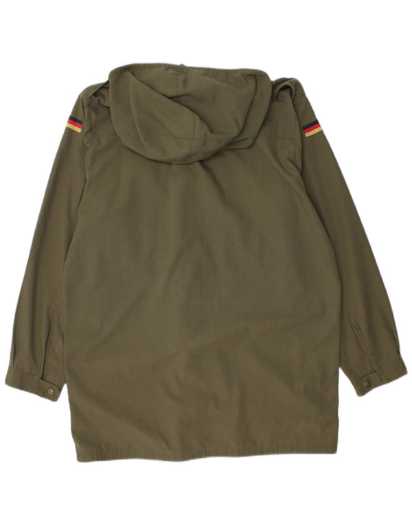 Vintage Mens Military Hooded Parka Jacket UK 36 Small Khaki