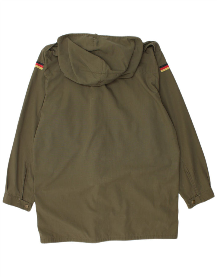 Vintage Mens Military Hooded Parka Jacket UK 36 Small Khaki