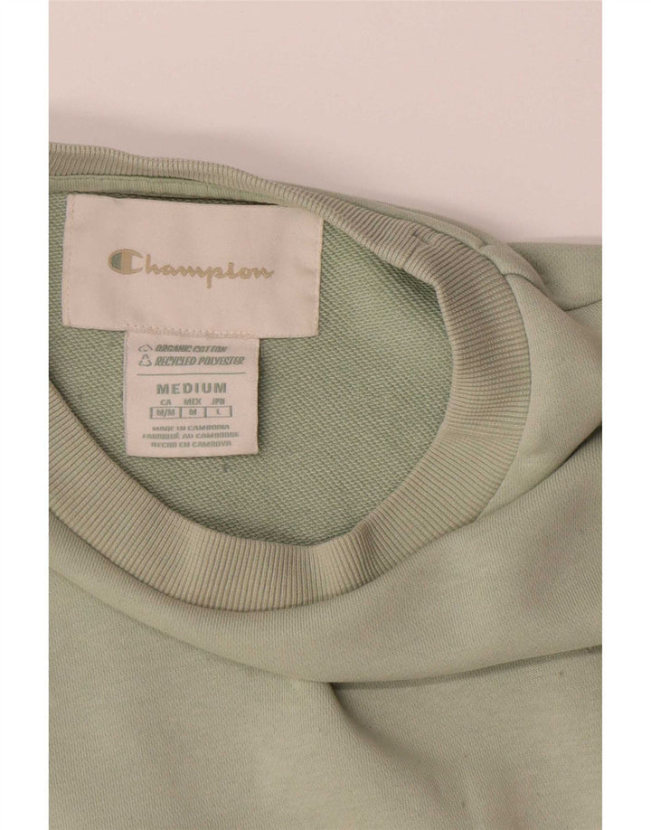 Champion Mens Sweatshirt Jumper Medium Green Cotton