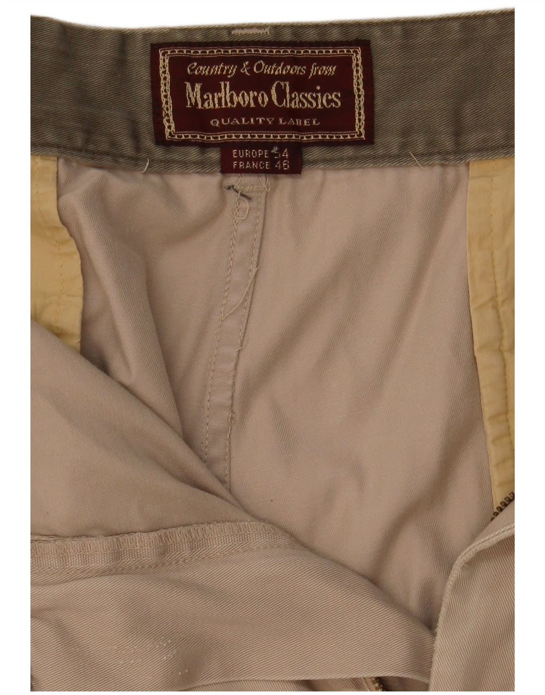 Marlboro Classics Mens Cargo Shorts EU 54 2XL W36 Beige
