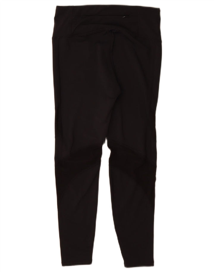 Superdry Womens Graphic Leggings UK 10 Small Black Polyester