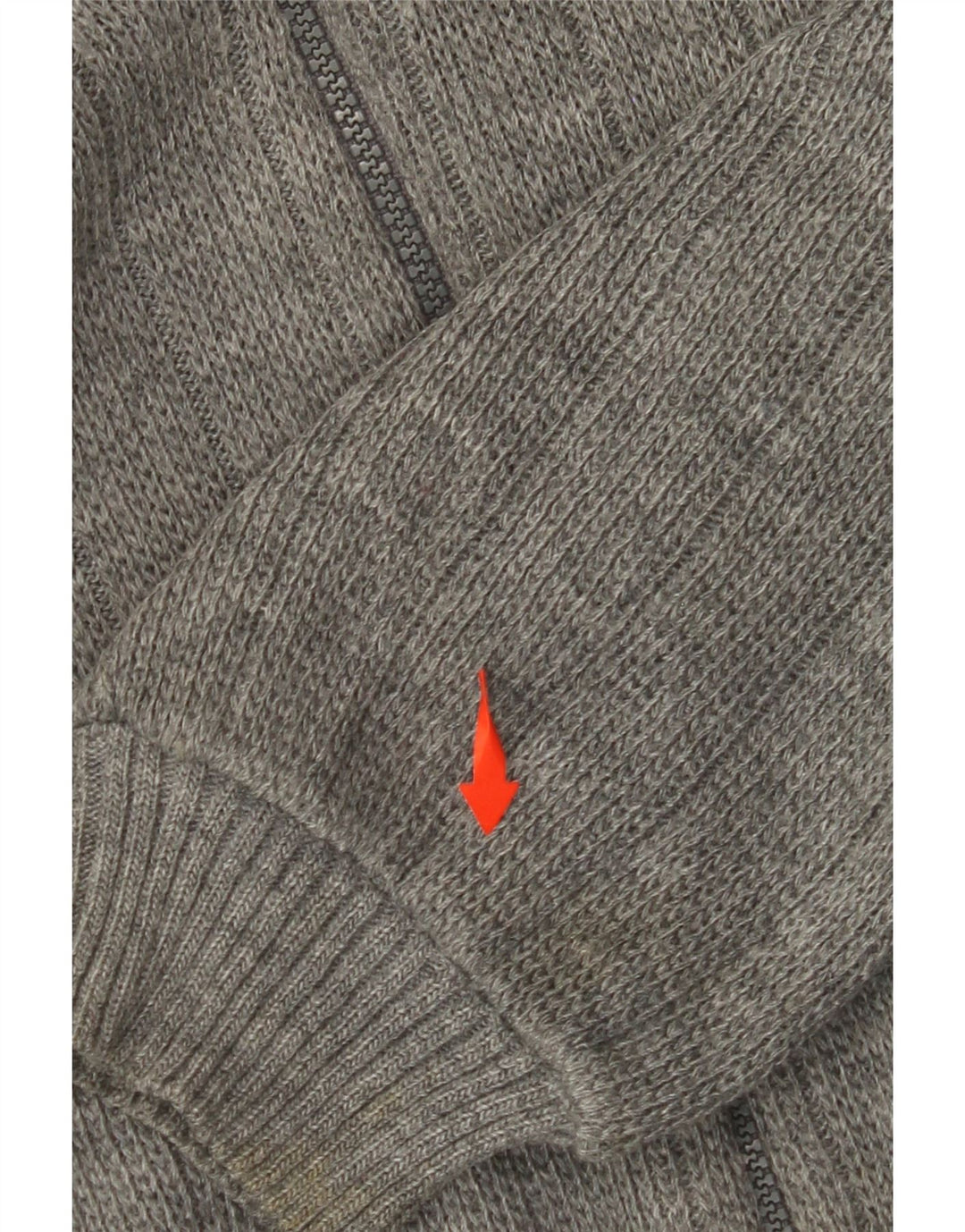 VINTAGE Womens Cardigan Sweater UK 18 XL Grey Colourblock