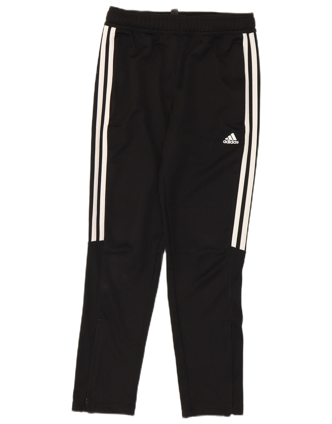 ADIDAS Boys Aeroready Tracksuit Trousers 11-12 Years Black Polyester