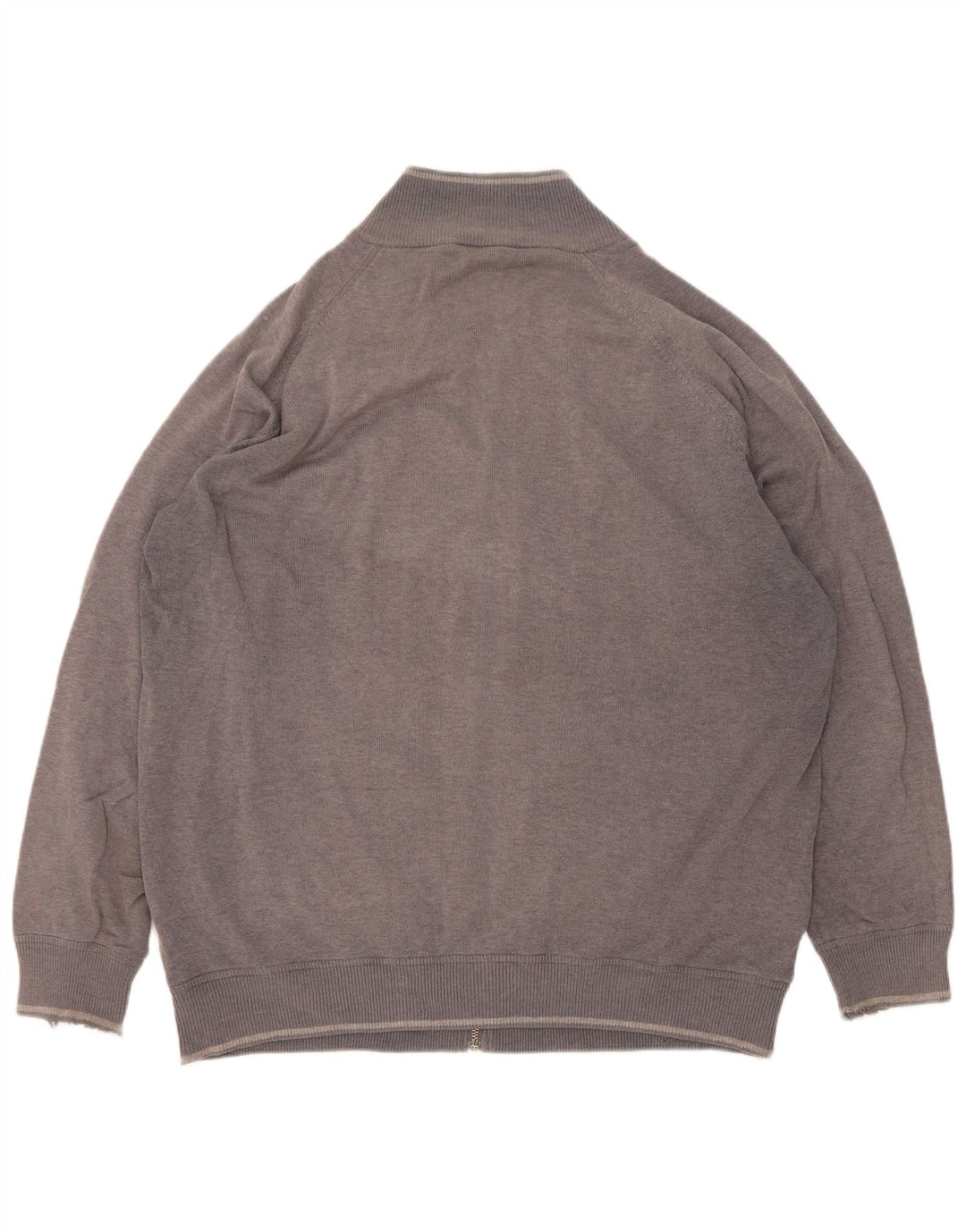 Marks & Spencer Mens Cardigan Sweater XL Grey Cotton
