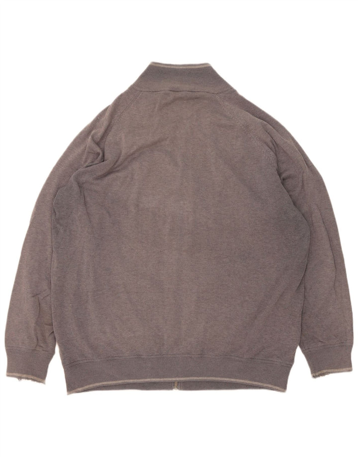 Marks & Spencer Mens Cardigan Sweater XL Grey Cotton