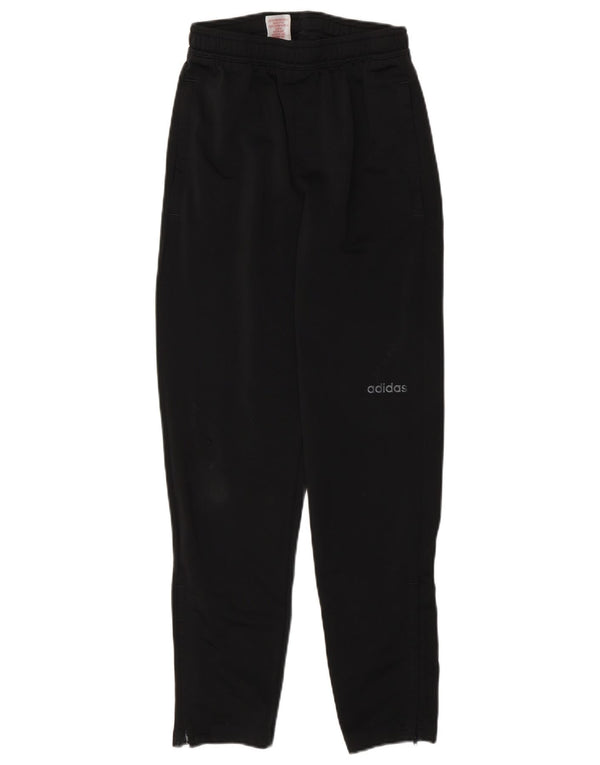 Adidas Boys Tracksuit Trousers 11-12 Years Black Polyester Sports