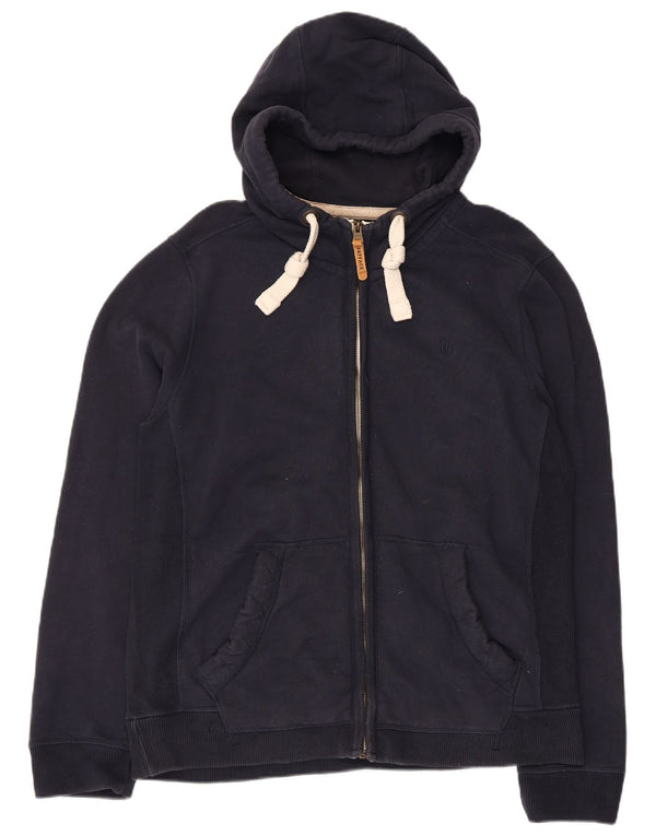 Fat Face Mens Zip Hoodie Sweater Large Navy Blue Cotton