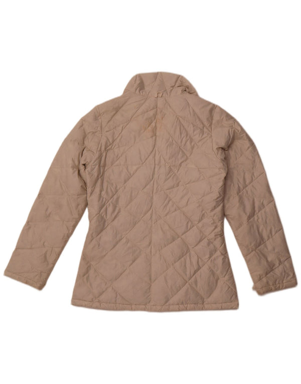 PATAGONIA Womens Quilted Padded Jacket UK 10 Small Off White Polyester