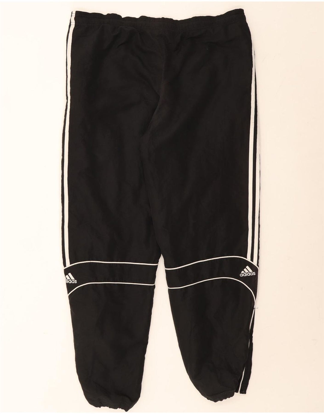 Adidas Mens Tracksuit Trousers Joggers Large Black Polyester