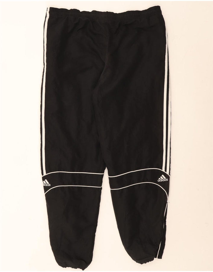 Adidas Mens Tracksuit Trousers Joggers Large Black Polyester