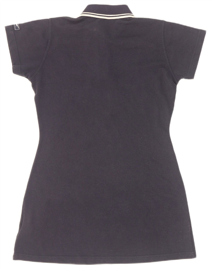 Reebok Womens Polo Dress UK 12 Medium Navy Blue Polyester