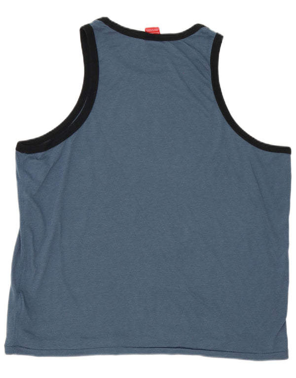 Nike Mens Graphic Vest Top XL Blue Cotton