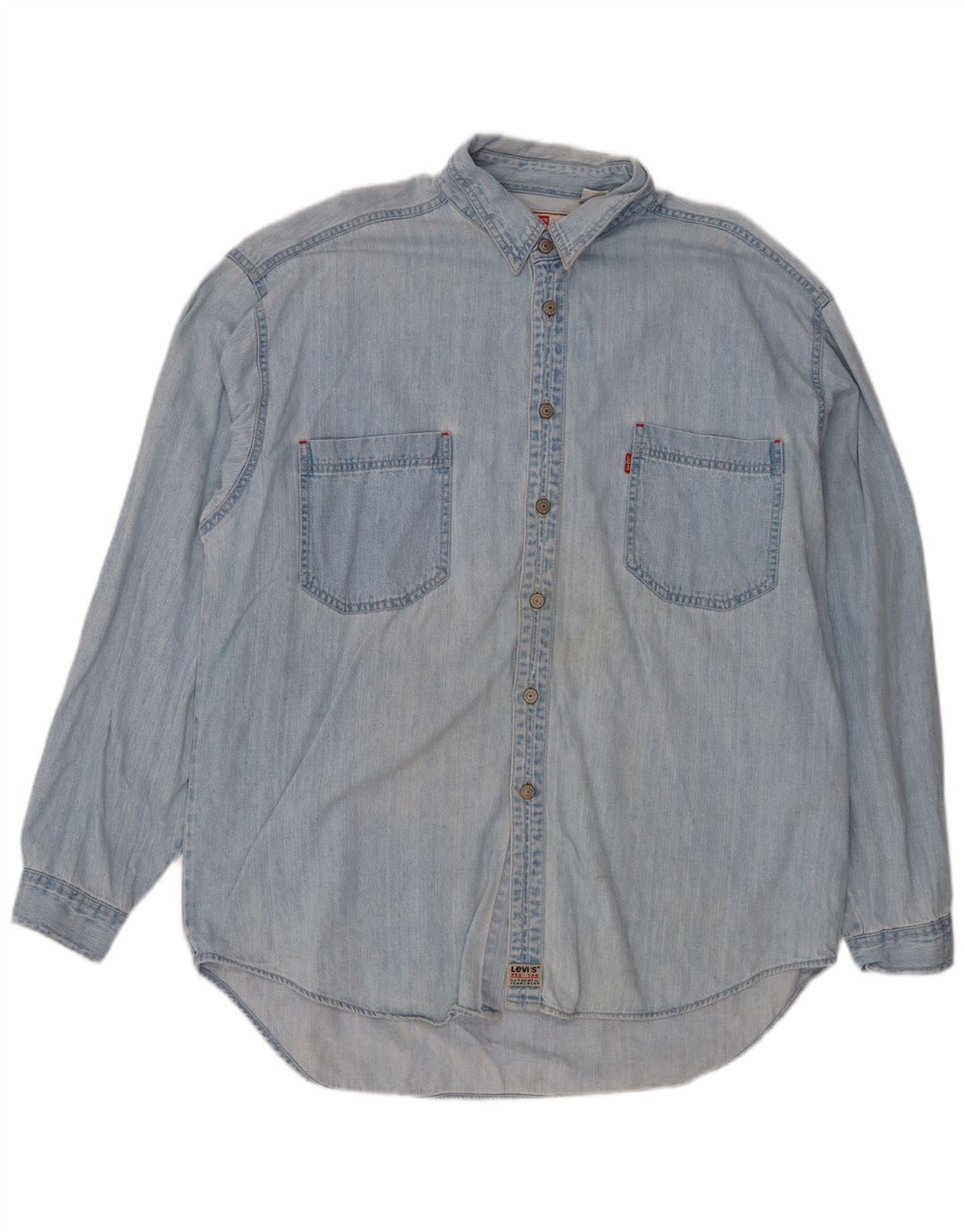 Levi's Mens Denim Shirt XL Blue Cotton