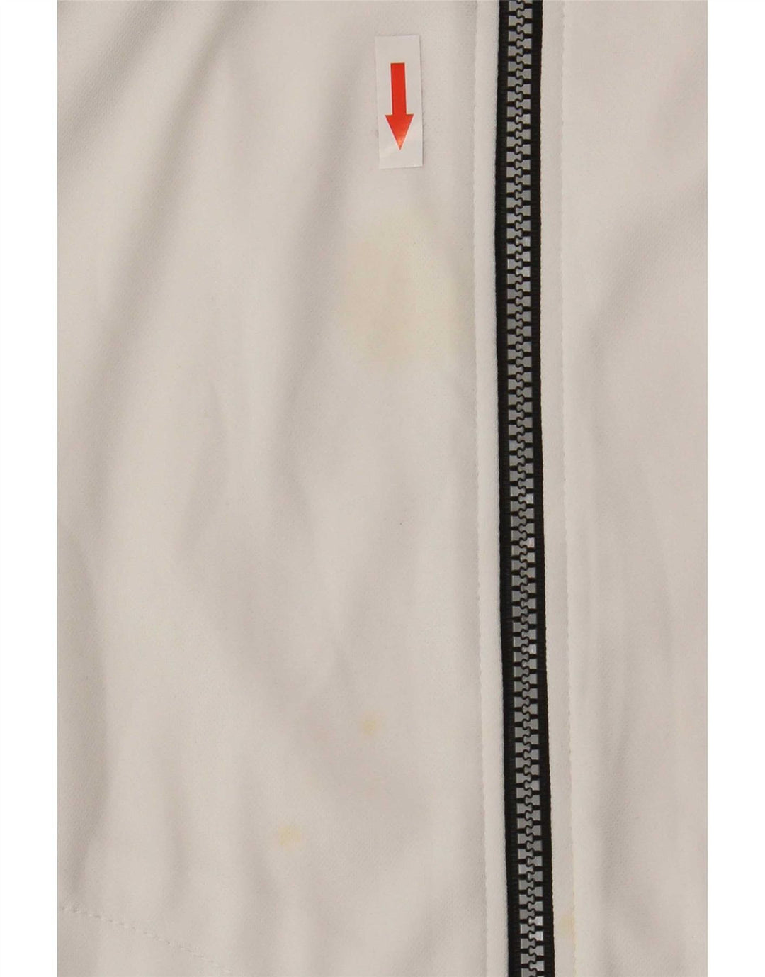 Asics Mens Tracksuit Top Jacket Medium White Colourblock Polyester