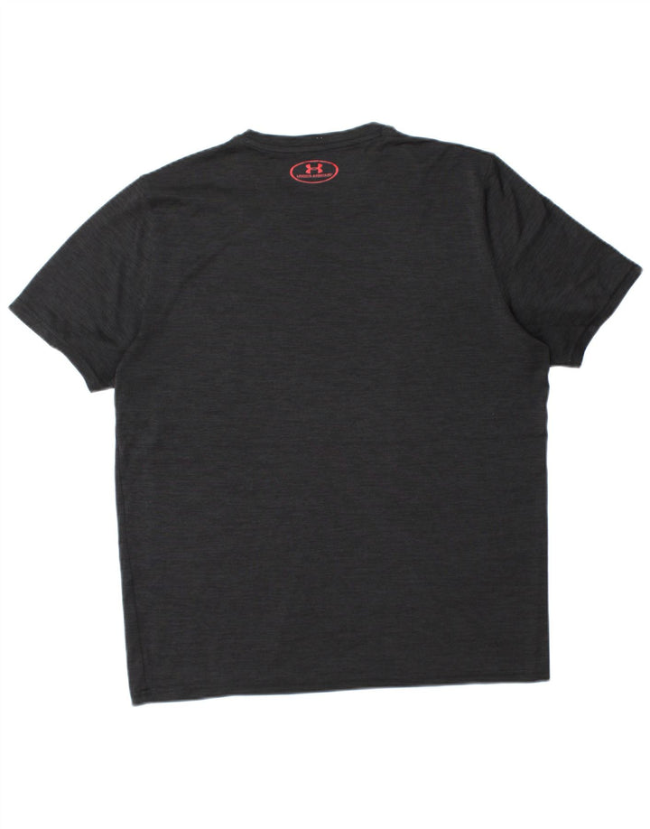 UNDER ARMOUR Mens Heat Gear Graphic T-Shirt Top Medium Black