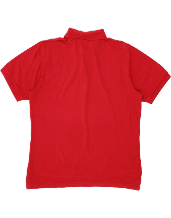 LOTTO Mens Polo Shirt Large Red Cotton Vintage Lotto and Second-Hand Lotto from Messina Hembry 