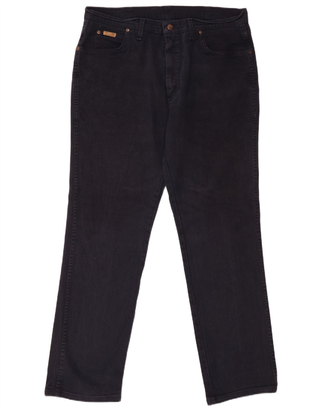 WRANGLER Mens Texas Straight Jeans W38 L34 Navy Blue Cotton