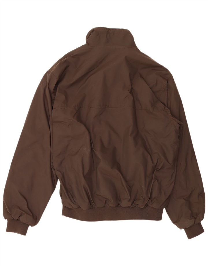 North Sails Mens Bomber Jacket UK 44 2XL Brown Polyester