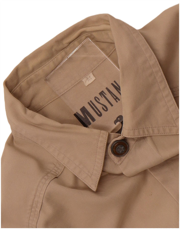 Mustang Mens Shirt Medium Beige