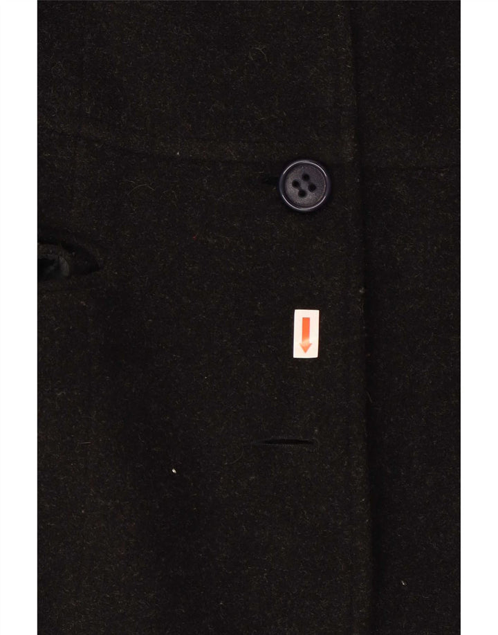 Zara Womens Overcoat UK 10 Small Black