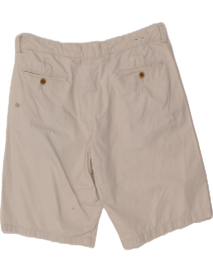 J. CREW Mens Chino Shorts W34 Large Grey Cotton Vintage J. Crew and Second-Hand J. Crew from Messina Hembry 