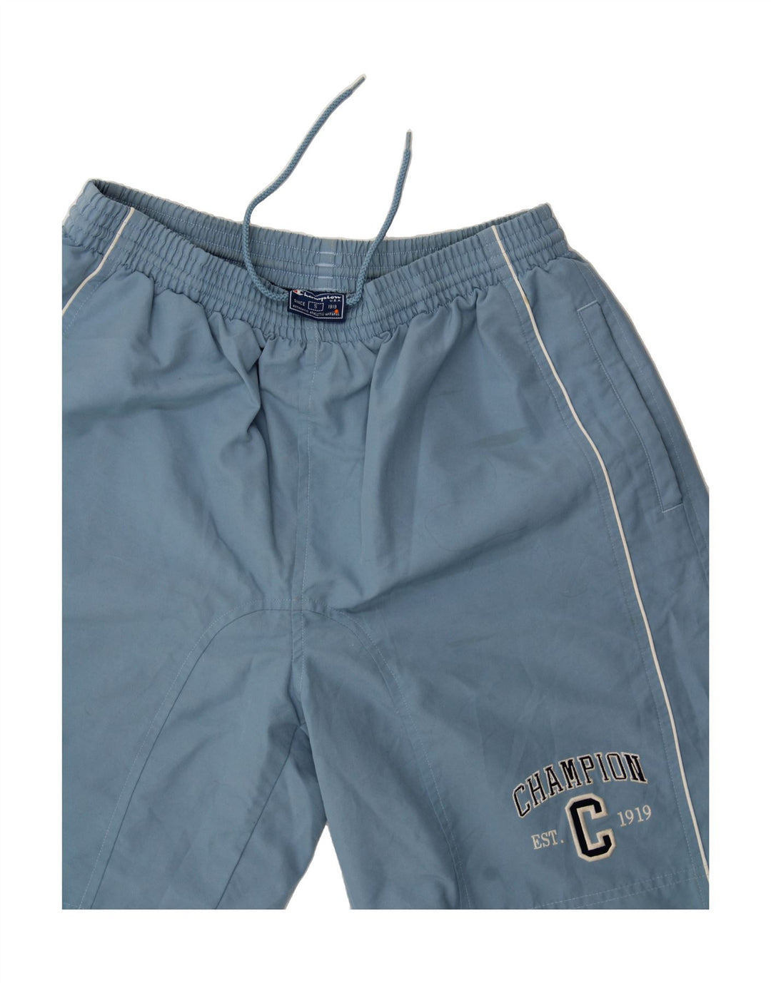 CHAMPION Mens Sport Shorts Small  Blue Colourblock Vintage Champion and Second-Hand Champion from Messina Hembry 