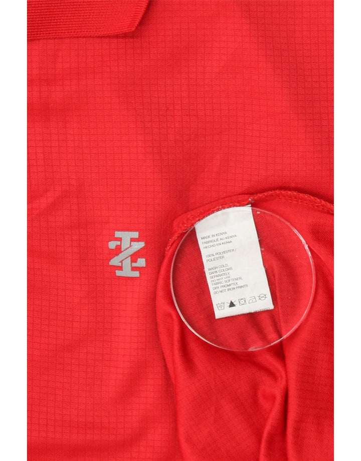 IZOD Mens Polo Shirt XL Red Polyester Vintage Izod and Second-Hand Izod from Messina Hembry 