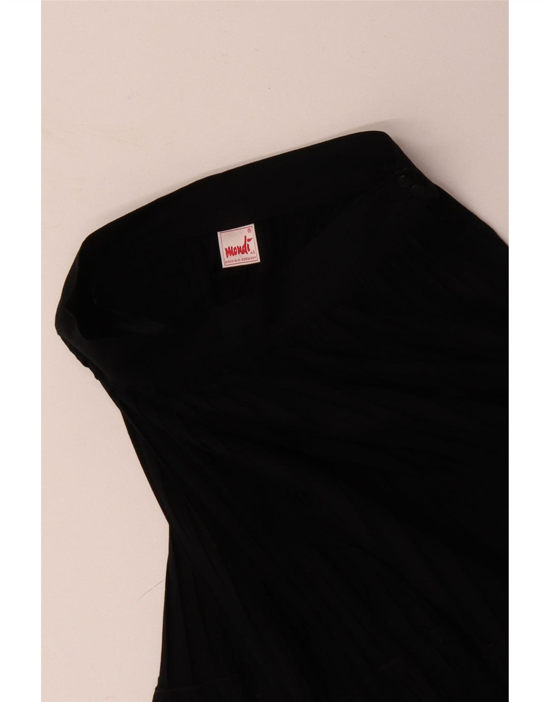 MONDI Womens Pleated Skirt EU 40 Medium W28  Black Cotton