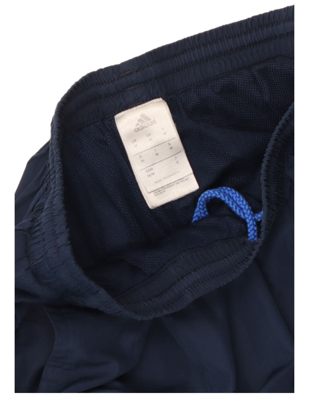 Adidas Mens Tracksuit Trousers Joggers Medium  Navy Blue Polyester