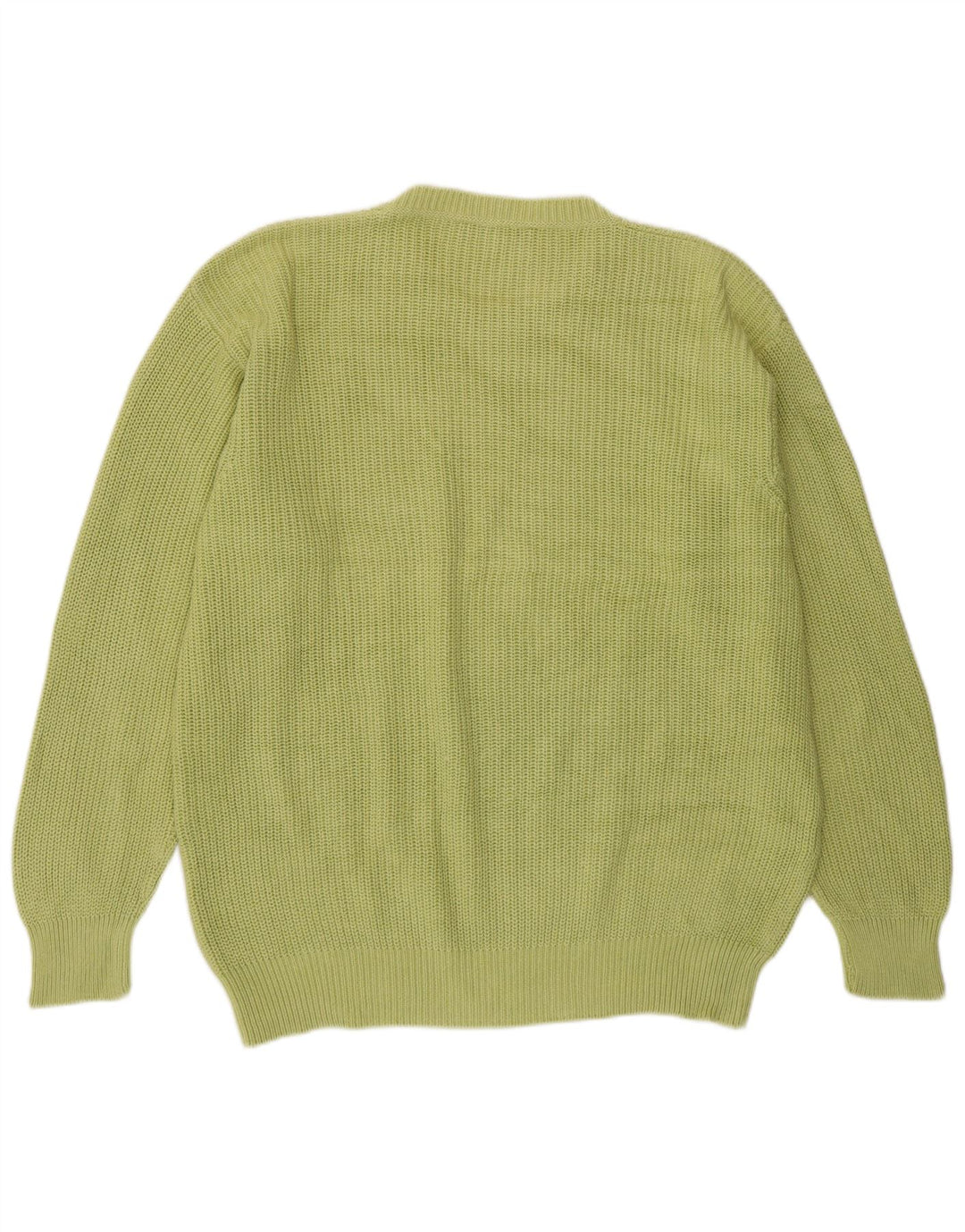 Andrea Fenzi Mens Crew Neck Jumper Sweater Medium Green