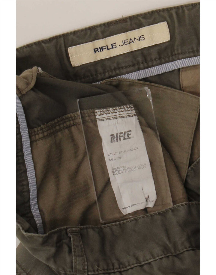 Rifle Mens Cargo Shorts W38 XL Grey Cotton