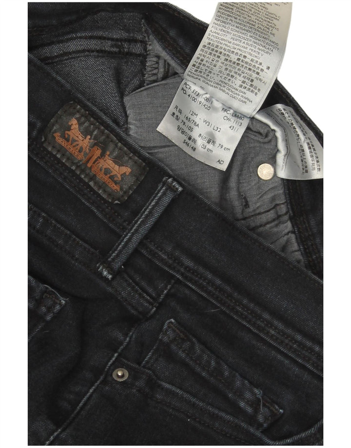 LEVI'S Womens 512 Skinny Jeans US 12 Large W31 L32 Navy Blue