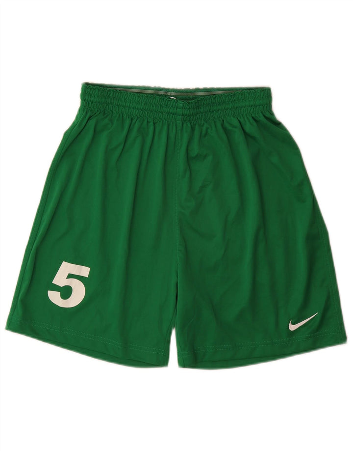 Nike Mens Graphic Sport Shorts Medium Green Polyester