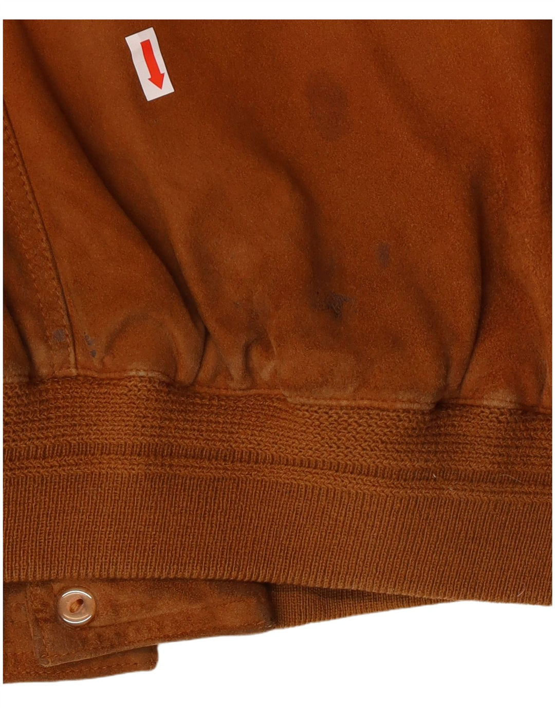 VINTAGE Mens Suede Bomber Jacket UK 42 XL Brown Leather