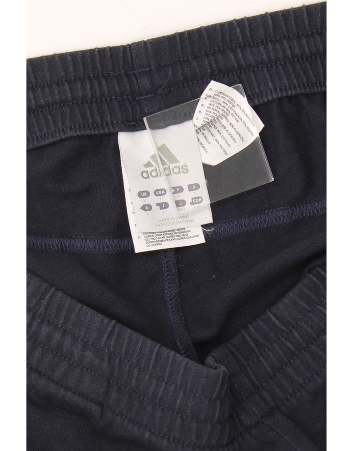 ADIDAS Mens Sport Shorts Large  Navy Blue Polyester Vintage Adidas and Second-Hand Adidas from Messina Hembry 