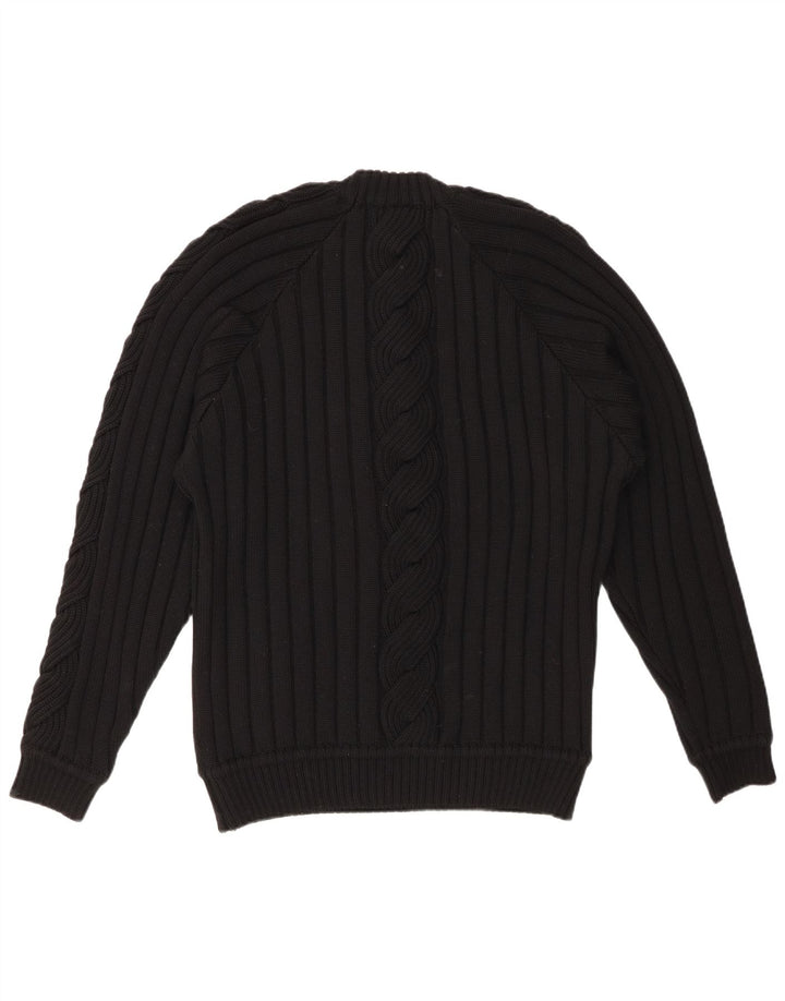 VINTAGE Womens Crew Neck Jumper Sweater UK 20 2XL Black