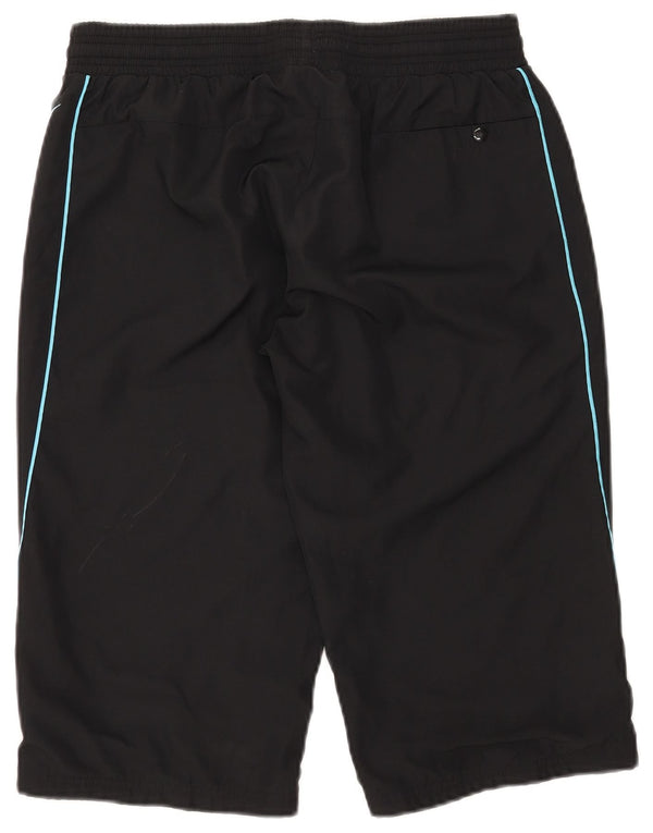 NIKE Womens Bermuda Sport Shorts UK 12/14 Medium  Black Polyester