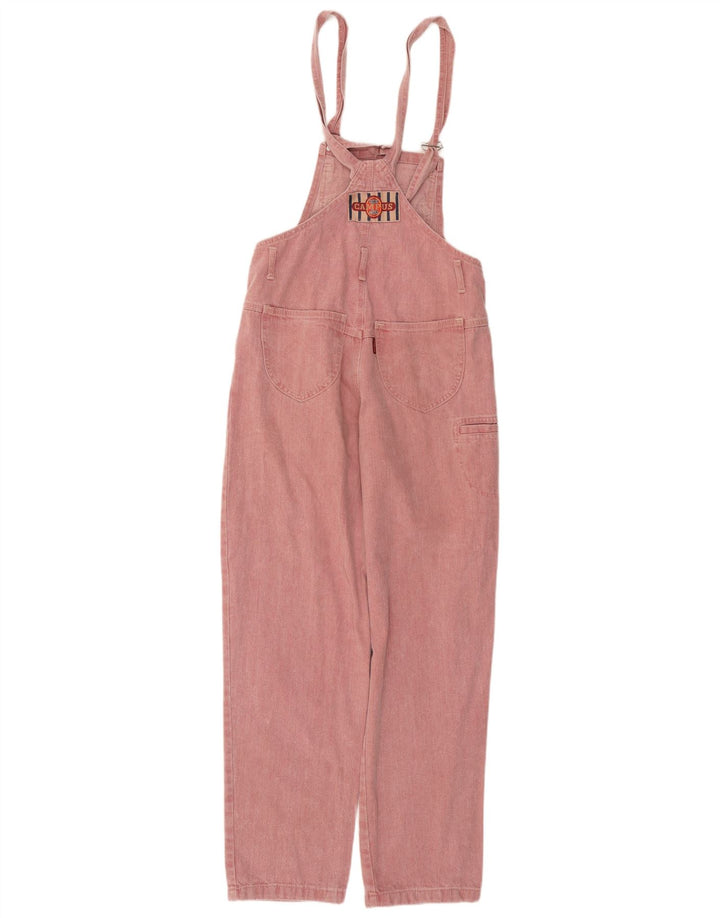 CAMPUS Womens Dungarees Loose Jeans IT 40 Small W30 L29 Pink Cotton