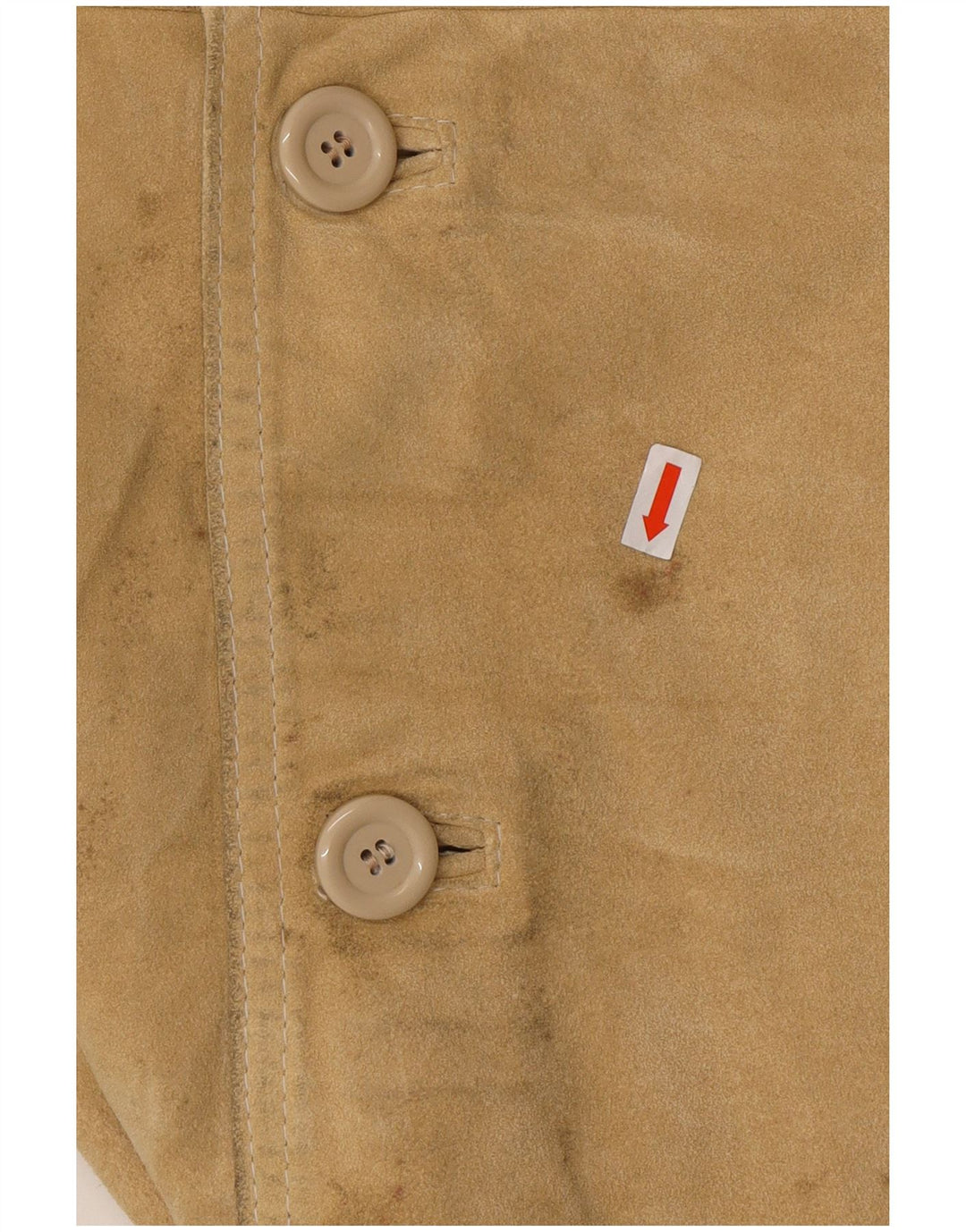 CONBIPEL Mens Suede Jacket UK 40 Large Beige Leather