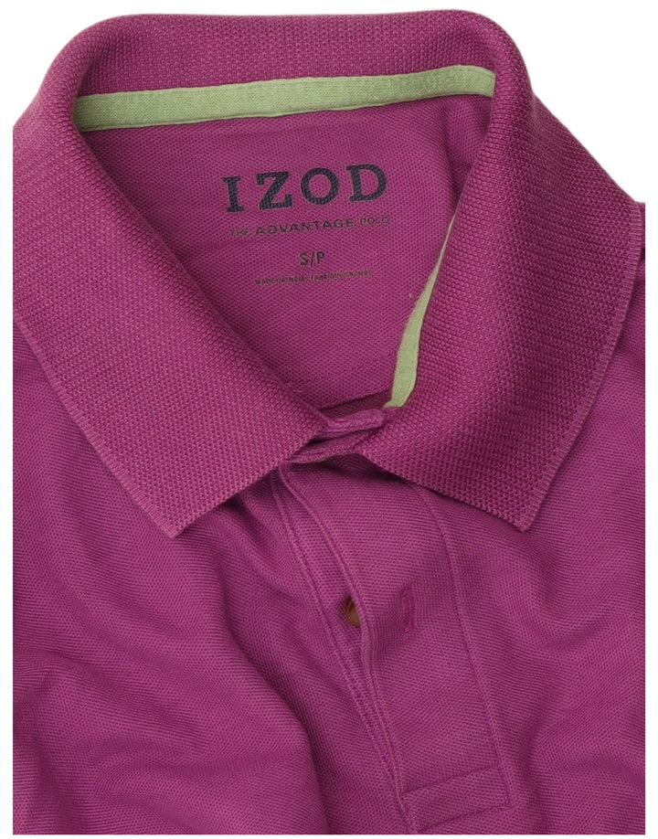 IZOD Mens Polo Shirt Small Purple