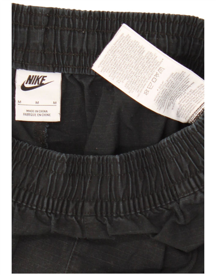 Nike Mens Cargo Shorts Medium W30 Black Cotton