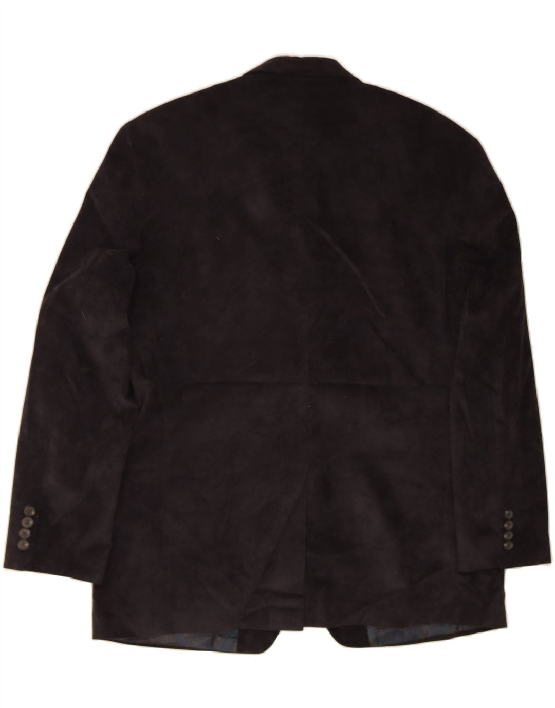 CHAPS Mens 2 Button Blazer Jacket UK 44 2XL Black Pinstripe Polyester Vintage Chaps and Second-Hand Chaps from Messina Hembry 