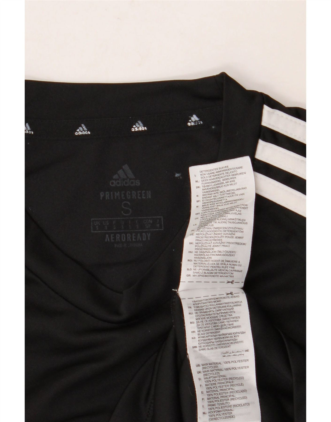ADIDAS Mens Aeroready T-Shirt Top Small Black Polyester