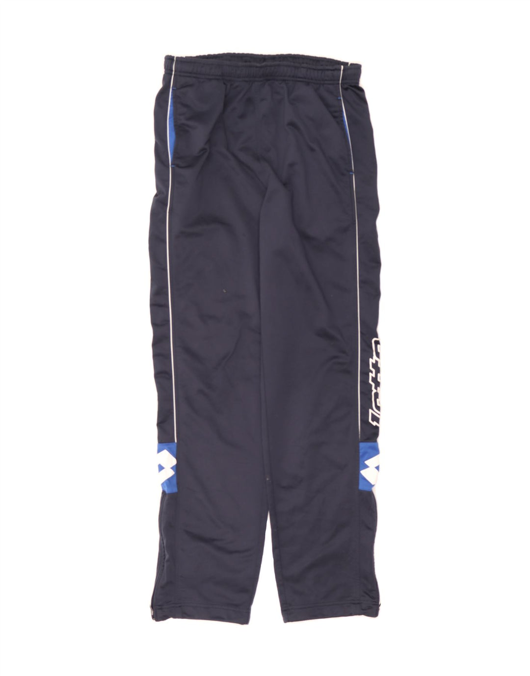 LOTTO Mens Graphic Tracksuit Trousers Large Navy Blue Polyester Vintage Lotto and Second-Hand Lotto from Messina Hembry 