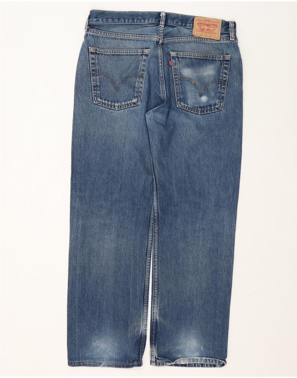 Levi's Mens 582 Straight Jeans W34 L30 Blue Cotton