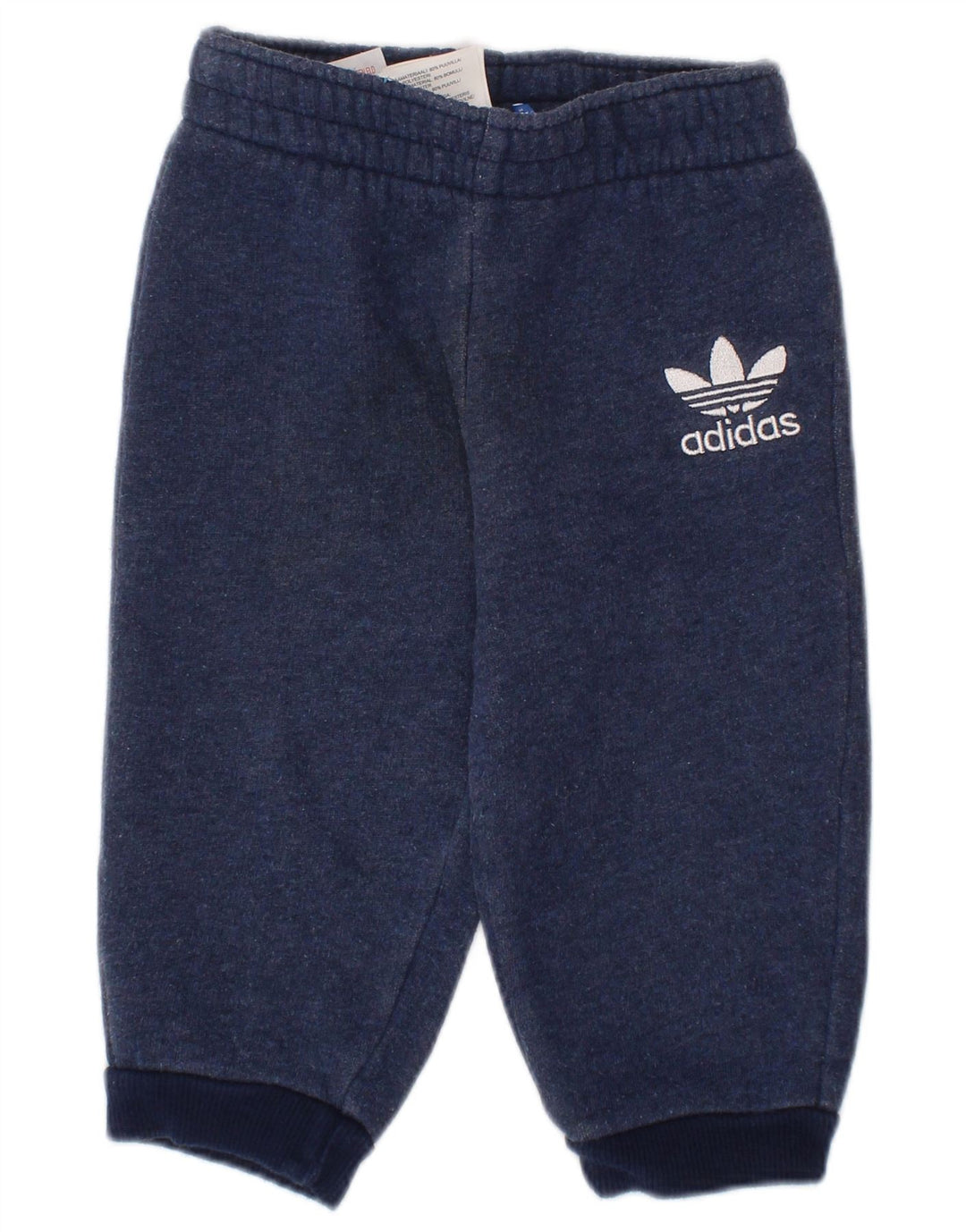 ADIDAS Baby Boys Graphic Joggers Tracksuit Trousers 6-9 Months Navy Blue