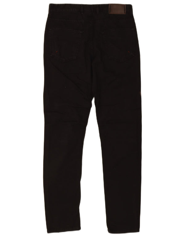 Zara Mens Skinny Casual Trousers EU 40 Medium W31 L31 Black Cotton