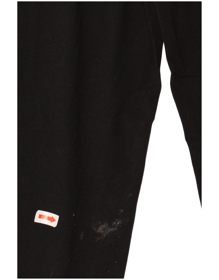 DKNY Womens Graphic Leggings UK 4 XS Black Cotton